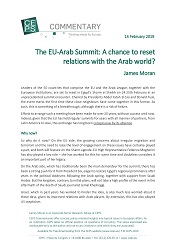 The EU-Arab Summit: A chance to reset relations with the Arab world?