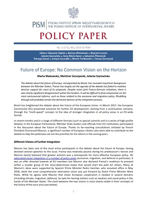 №172: Future of Europe: No Common Vision on the Horizon