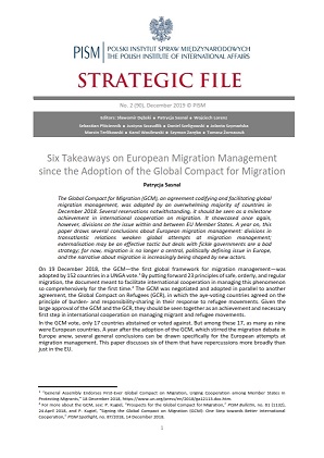 №90: Six Takeaways on European Migration Management since the Adoption of the Global Compact for Migration