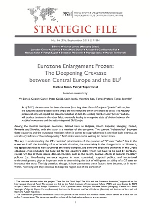 №79: Eurozone Enlargement Frozen: The Deepening Crevasse between Central Europe and the EU