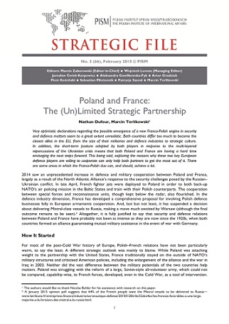 №66: Poland and France: The (Un)Limited Strategic Partnership