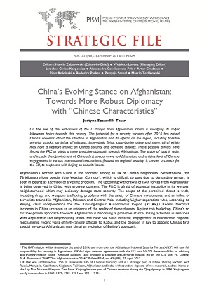 №58: China’s Evolving Stance on Afghanistan: Towards More Robust Diplomacy with “Chinese Characteristics”