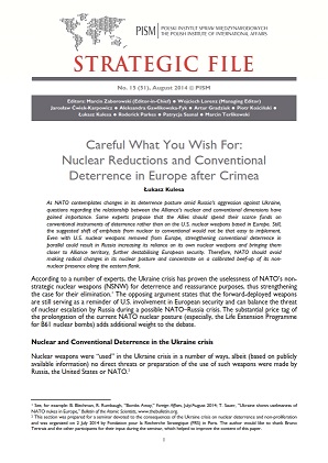 №51: Careful What You Wish For: Nuclear Reductions and Conventional Deterrence in Europe after Crimea