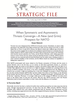 №43: When Symmetric and Asymmetric Threats Converge—A New (and Grim) Prospect for NATO