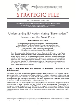 №41: Understanding EU Action during “Euromaidan:” Lessons for the Next Phase