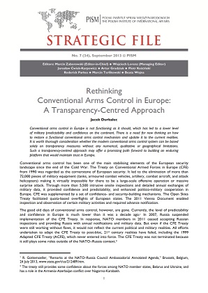 №34: Rethinking Conventional Arms Control in Europe: A Transparency-Centred Approach