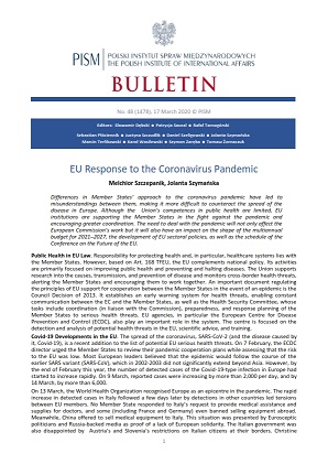 EU Response to the Coronavirus Pandemic