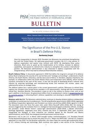 The Significance of the Pro-U.S. Stance in Brazil’s Defence Policy Cover Image