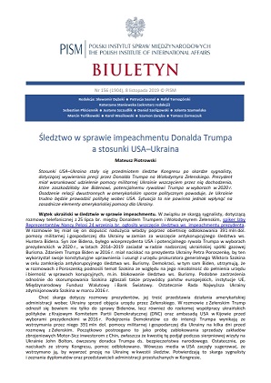 The Trump Impeachment Inquiry and U.S.-Ukraine Relations Cover Image