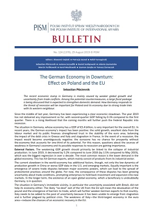 The German Economy in Downturn: Effect on Poland and the EU Cover Image