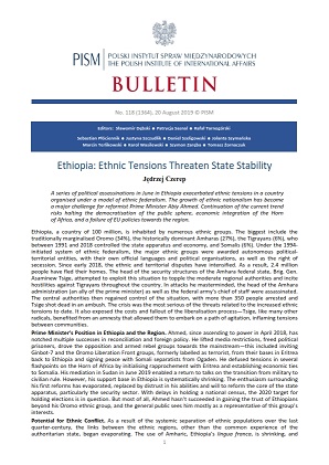 Ethiopia: Ethnic Tensions Threaten State Stability Cover Image