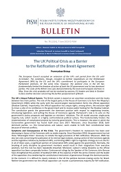 The UK Political Crisis as a Barrier to the Ratification of the Brexit Agreement Cover Image
