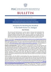 Prospects for Breaking the Deadlock in the North Korea-U.S. Dialogue