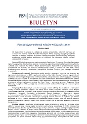 Perspektywy sukcesji władzy w Kazachstanie