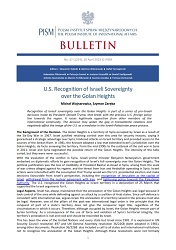 U.S. Recognition of Israeli Sovereignty over the Golan Heights Cover Image