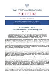 A Conservative Europe: Kramp-Karrenbauer’s Vision of Integration