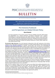 The Katowice Rulebook and Perspectives on Global Climate Policy