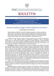 Changes in Hungary’s Policy towards the Western Balkans