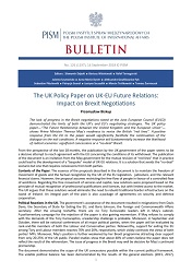 The UK Policy Paper on UK-EU Future Relations: Impact on Brexit Negotiations