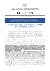Strengthening European Crisis Response Capabilities: French and British Initiatives Cover Image