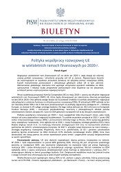 Polityka współpracy rozwojowej UE w wieloletnich ramach finansowych po 2020 r.