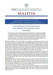 The Importance of the Peace Process for Colombia’s International Position Cover Image