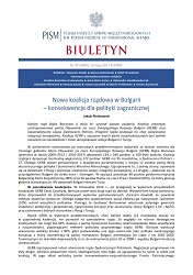 New Government Coalition in Bulgaria - Consequences for Foreign Policy Cover Image