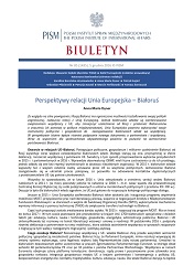 Prospects for Relations between the EU and Belarus Cover Image