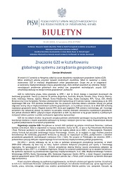 The Importance of the G20 in Shaping Global Economic Governance Cover Image