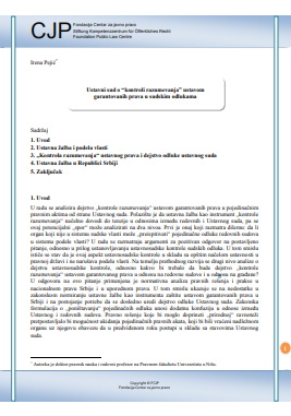 The Constitutional Court on the “Control of Comprehension” of Fundamental Rights in Court Decisions