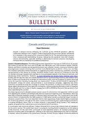 Canada and Coronavirus Cover Image
