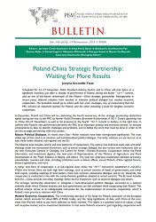 Poland-China Strategic Partnership: Waiting for More Results Cover Image