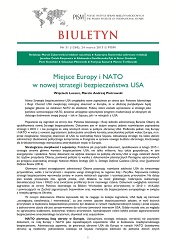 Roles of Europe and NATO in the New U.S. National Security Strategy
