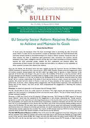 EU Security Sector Reform Requires Revision to Achieve and Maintain Its Goals Cover Image