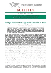 Foreign Policy in the Legislative Elections in Israel