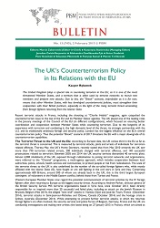 The UK’s Counterterrorism Policy in Its Relations with the EU