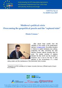 Moldova’s political Crisis:  Overcoming the geopolitical puzzle and the "Captured State"