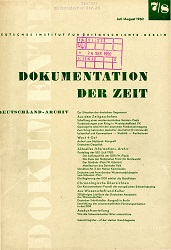 Dokumentation der Zeit 1950 / 07+08