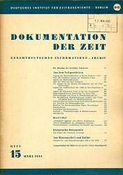 Dokumentation der Zeit 1951 / 15