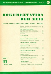 Documentation of Time 1953 / 41 Cover Image