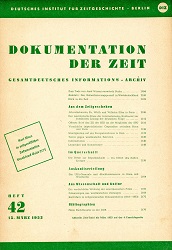 Documentation of Time 1953 / 42 Cover Image