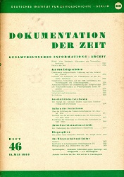 Documentation of Time 1953 / 46 Cover Image