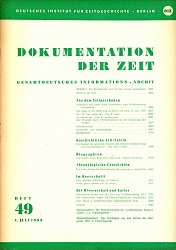 Dokumentation der Zeit 1953 / 49