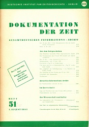 Dokumentation der Zeit 1953 / 51