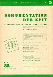 Dokumentation der Zeit 1953 / 55