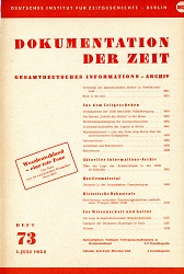 Documentation of Time 1954 / 73 Cover Image