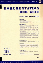 Documentation of Time 1958/179 Cover Image