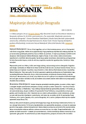Mapiranje destrukcije Beograda