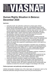 Review-Chronicle of Human Rights Violations in Belarus in January 2020 Cover Image