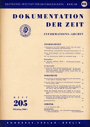 Documentation of Time 1960 / 205 Cover Image